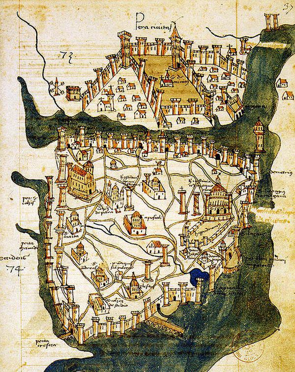 Konstantinopel - Stadtplan