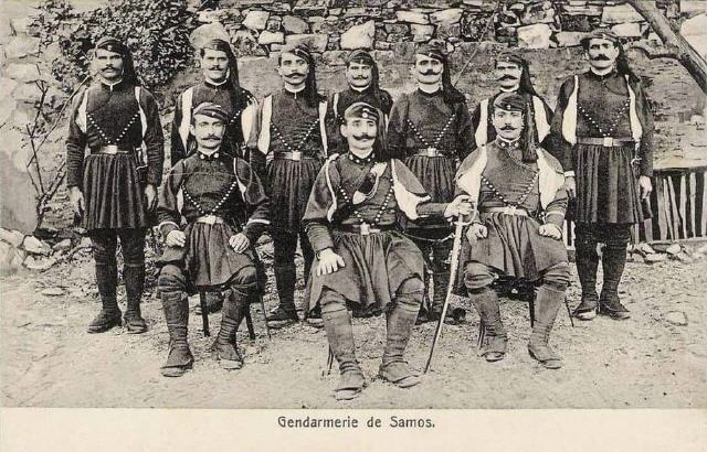 Gendarmerie von Samos (um 1900)